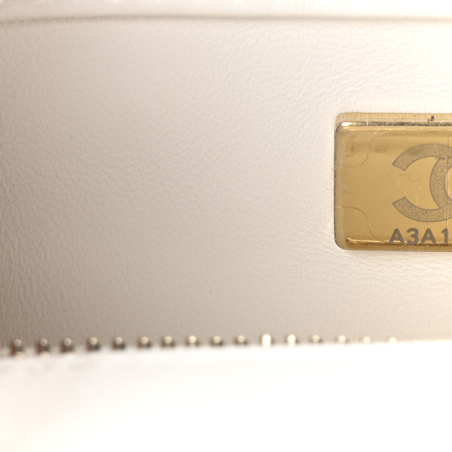Sequin Mini Rectangular Flap White