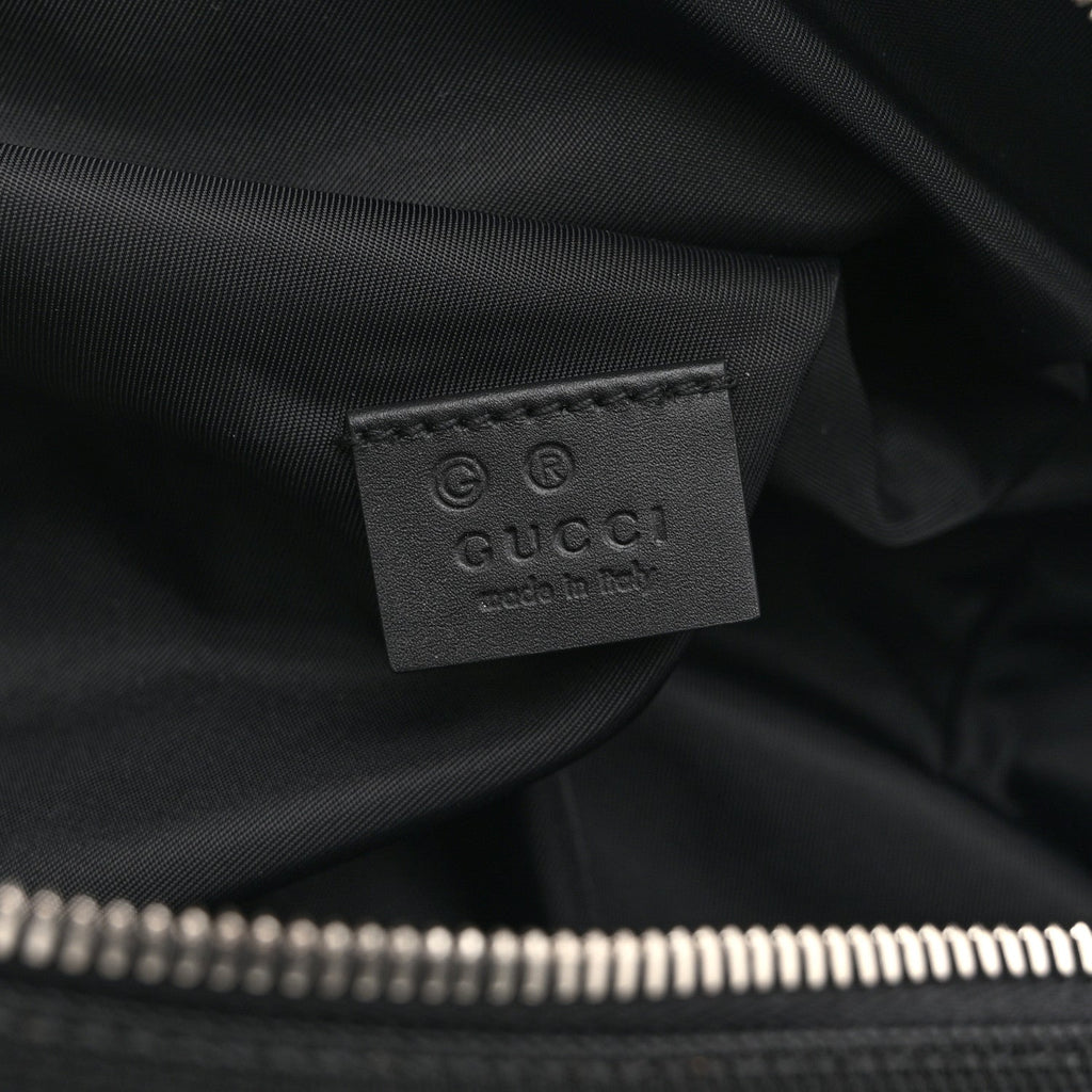 Techno Canvas Web Large Belt Bag Black
