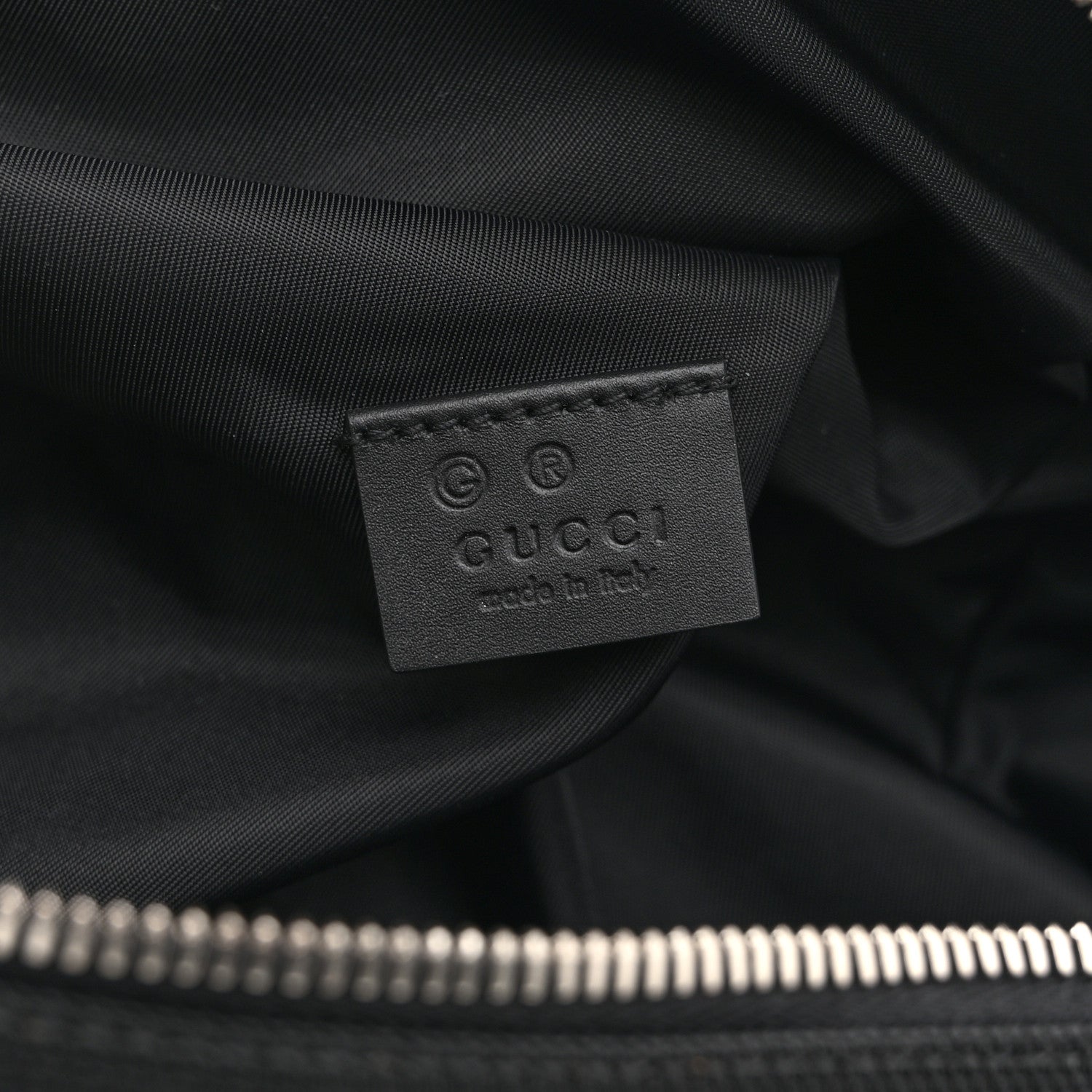 Techno Canvas Web Large Belt Bag Black