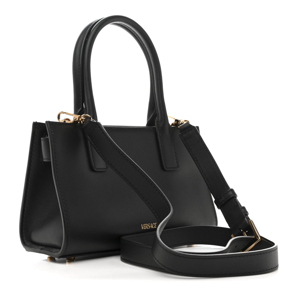 Calfskin Small Medusa '95 Tote Bag Black