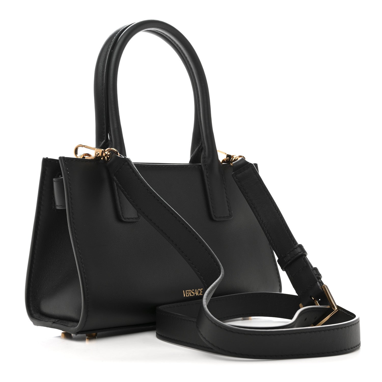 Calfskin Small Medusa '95 Tote Bag Black