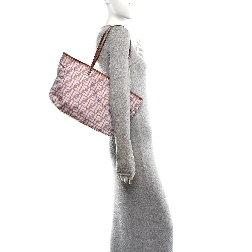 Zucca Roll Tote Beige Brown
