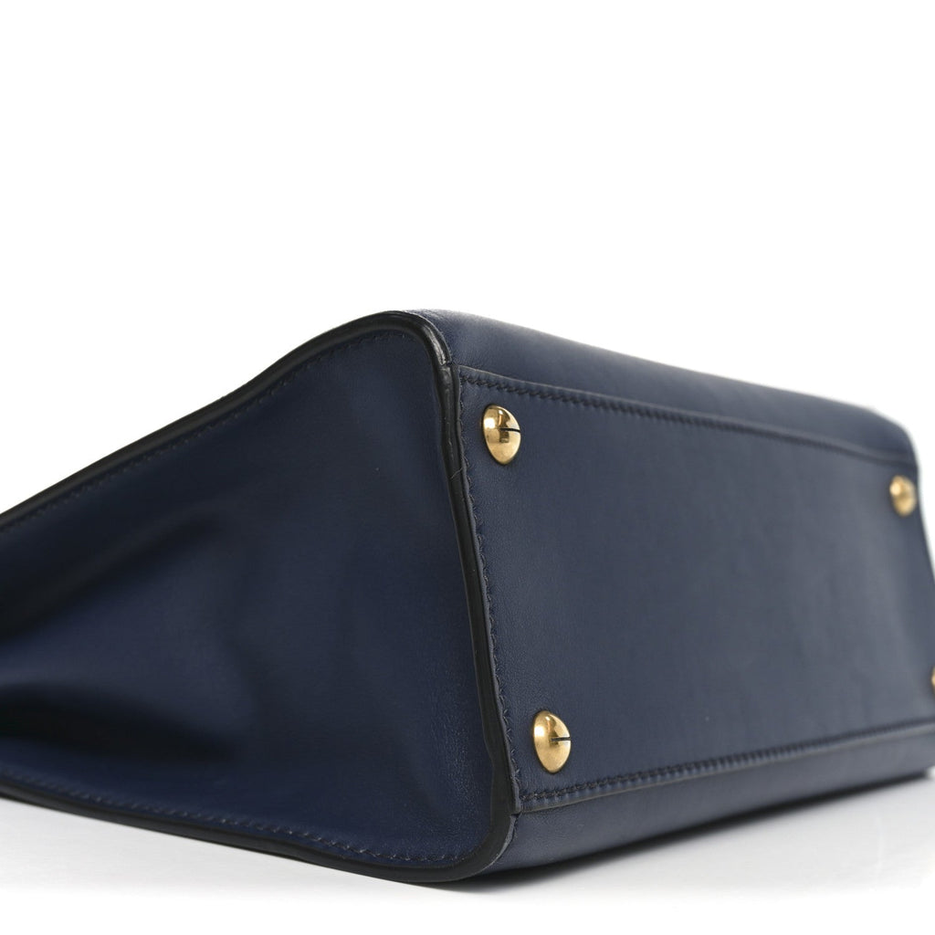Calfskin Dioraddict Top Handle Navy Blue