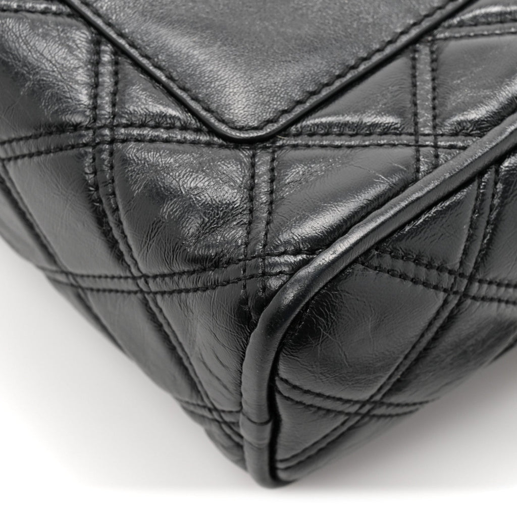 Lambskin Quilted The Softshot 21 Bag Black
