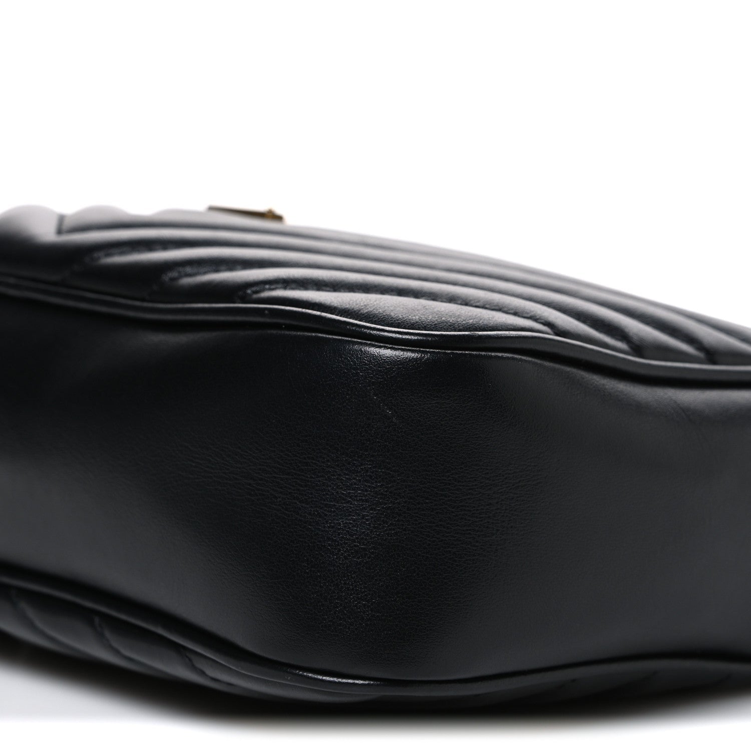 Calfskin Matelasse Monogram Lou Camera Bag Black