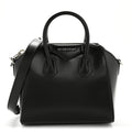 Shiny Lord Calfskin Mini Antigona Black