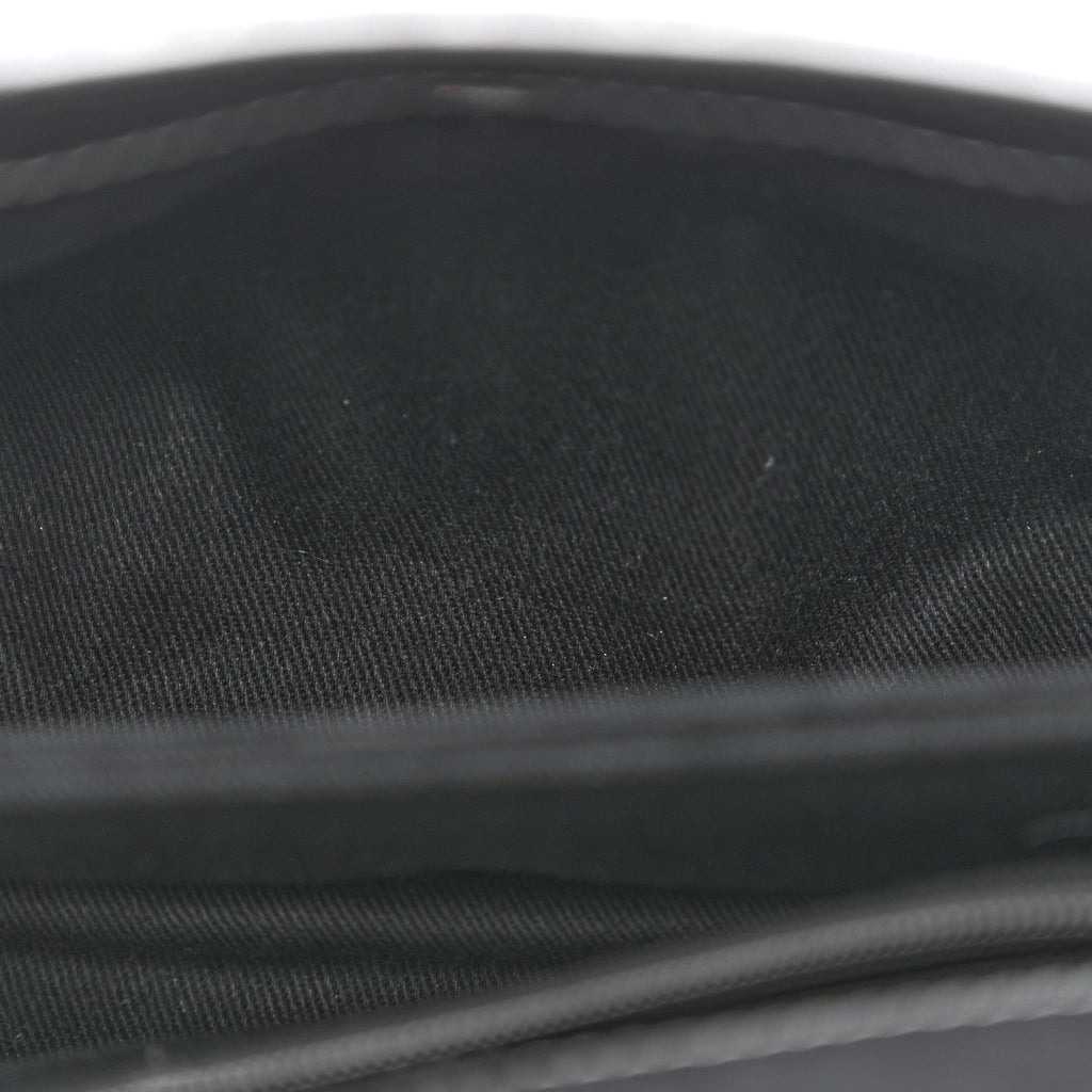 Metallic Aged Calfskin Quilted Mini Coco Handle Flap Charcoal