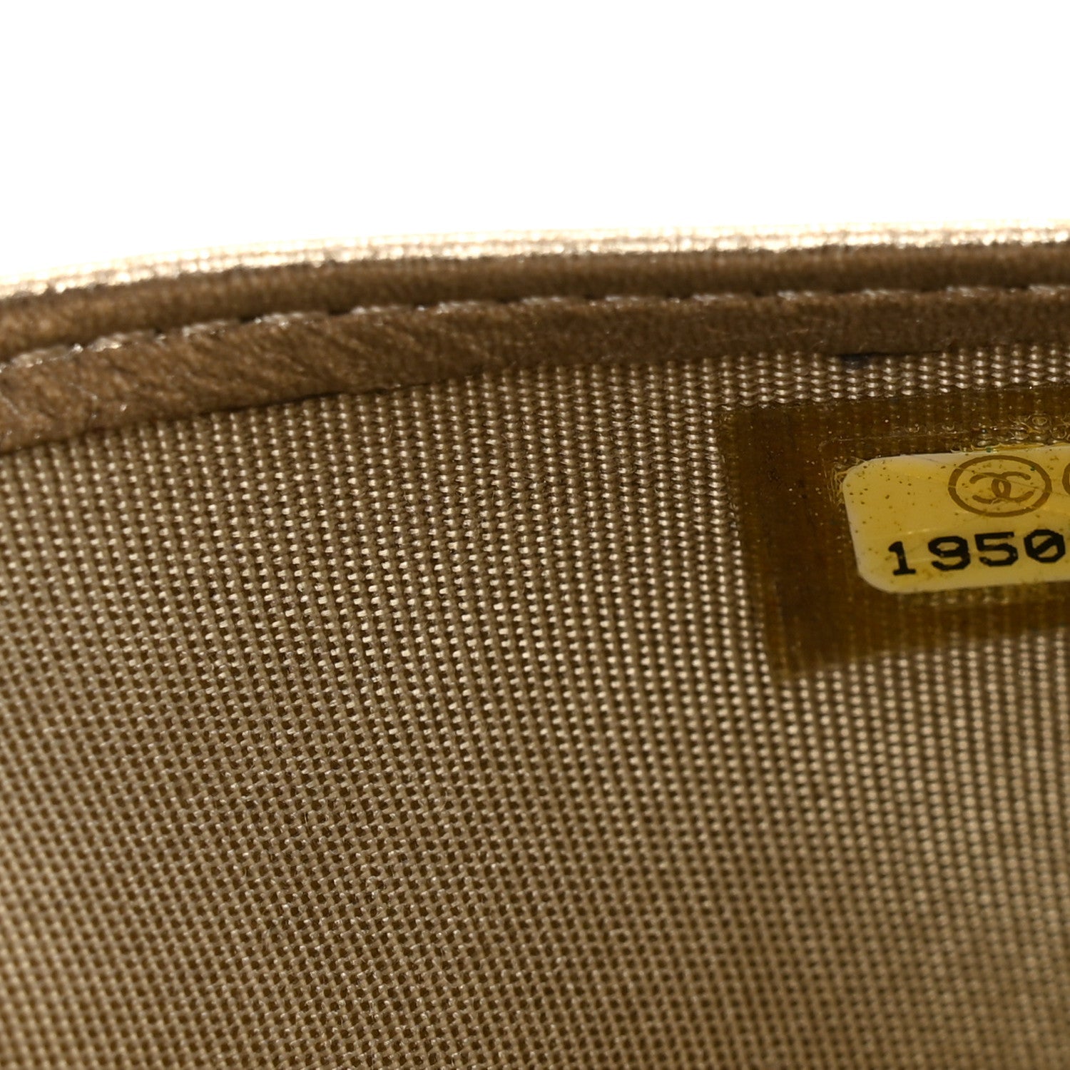 Metallic Lambskin Quilted Boy Yen Wallet Gold