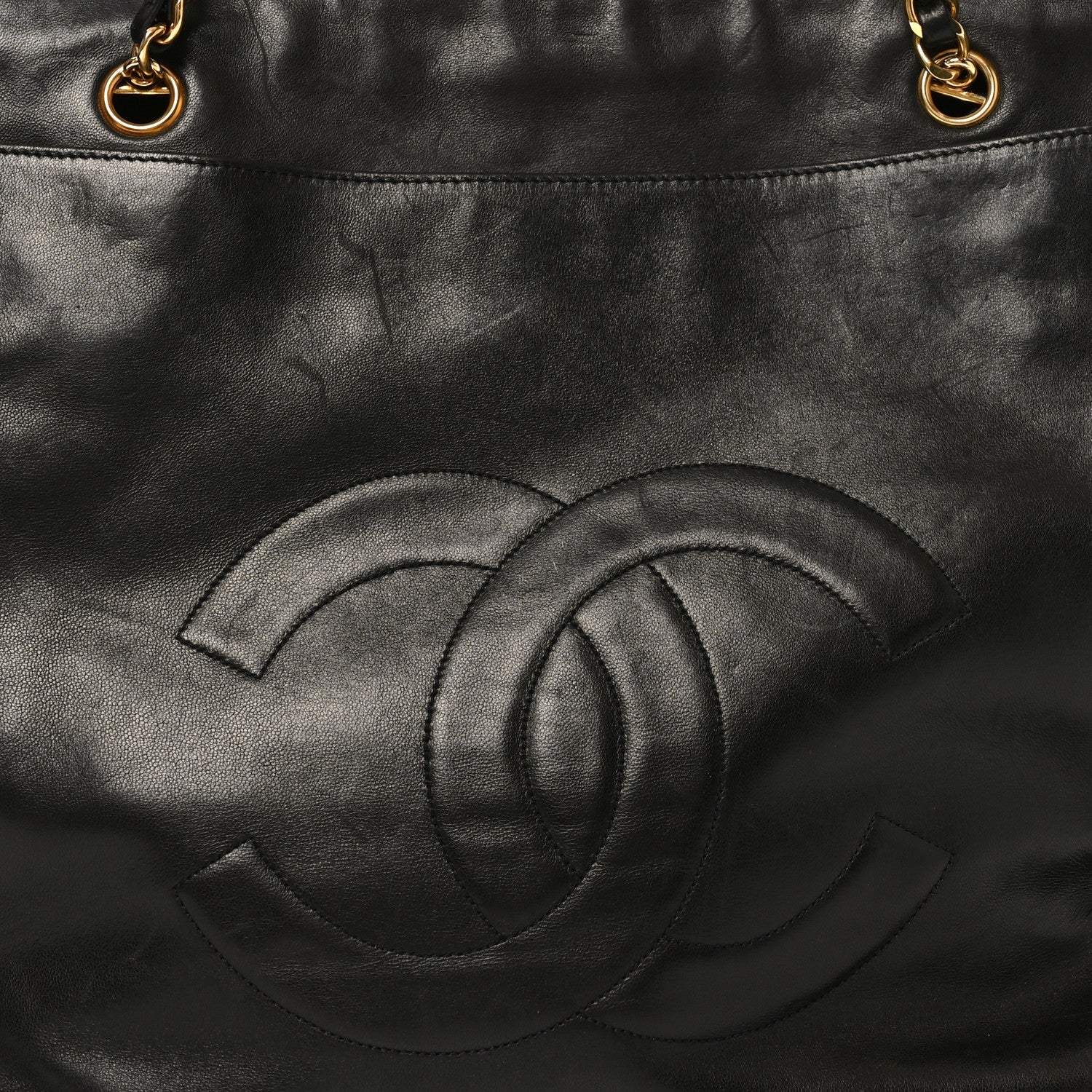 Lambskin CC Shoulder Bag Black