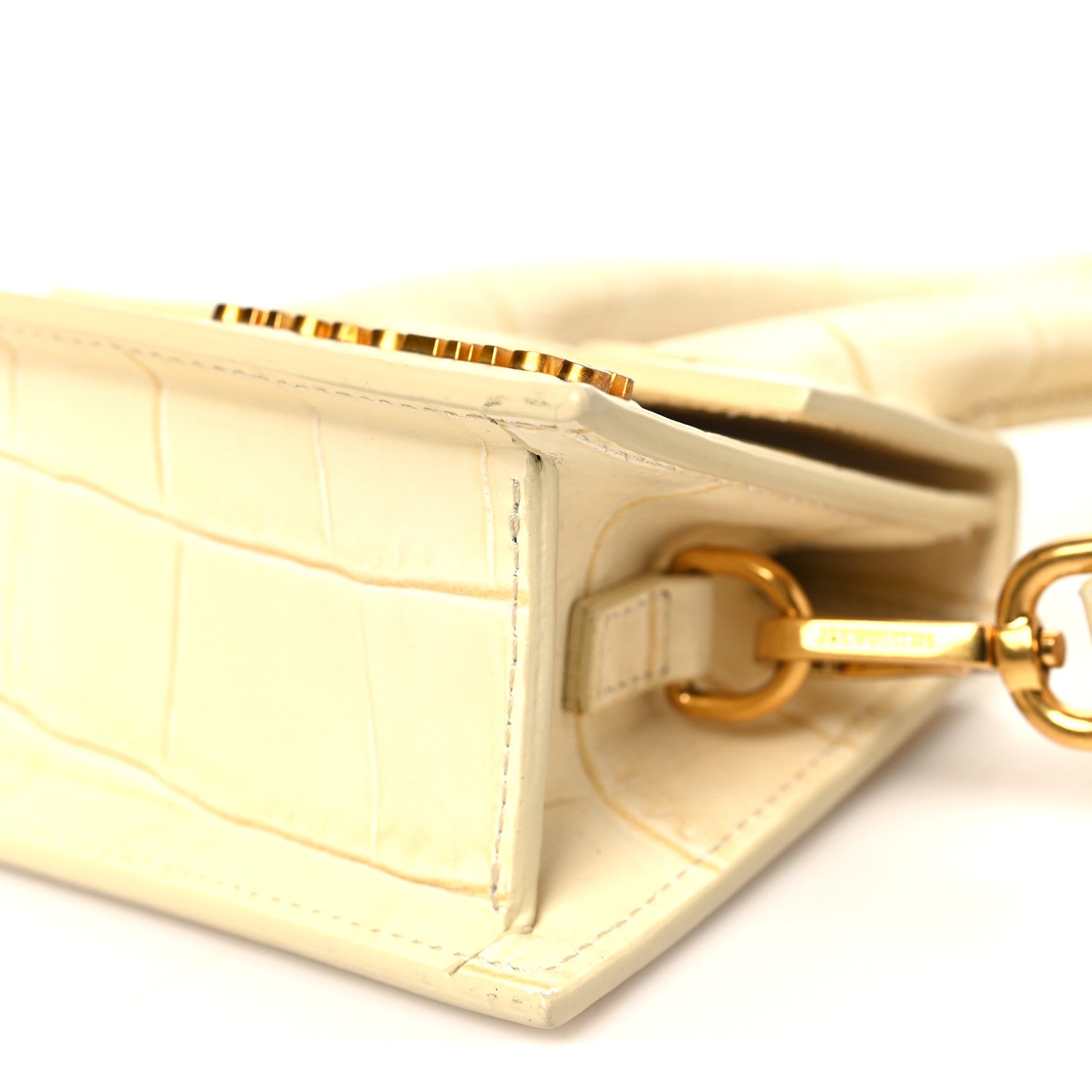 Calfskin Crocodile Embossed Le Chiquito Beige