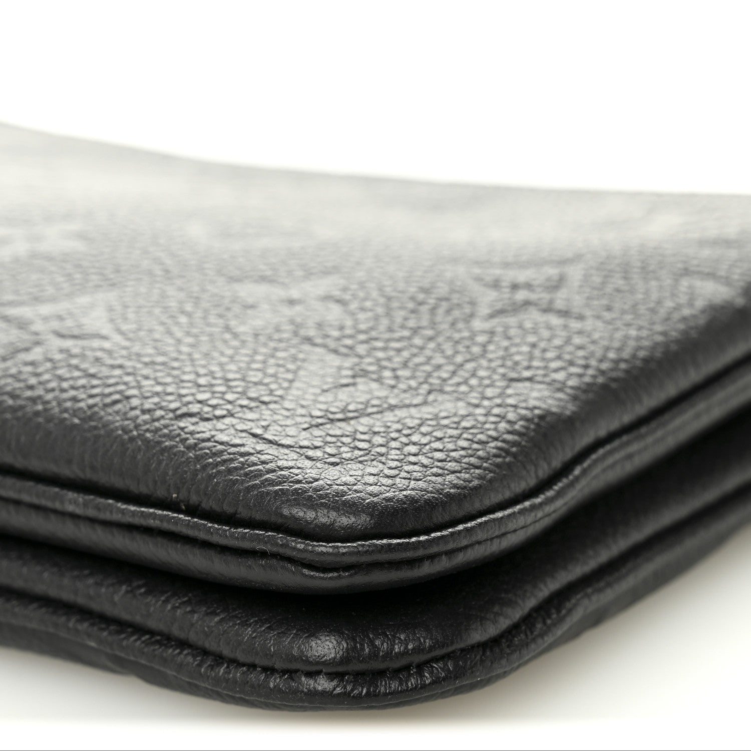 Empreinte Double Zip Pochette Black