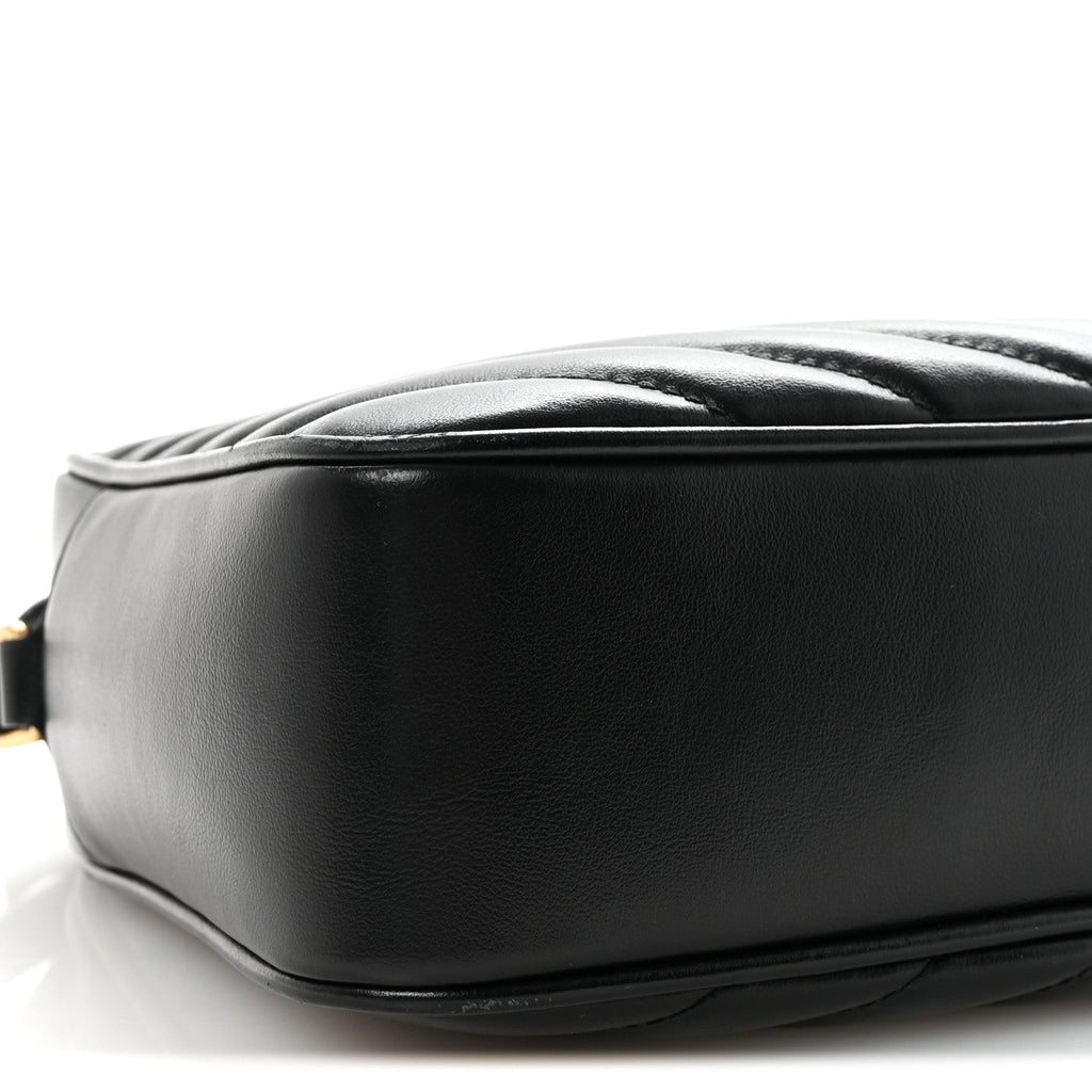 Calfskin Matelasse Monogram Lou Camera Bag Black