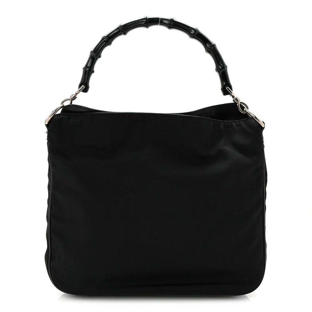 Nylon Bamboo Hobo Black