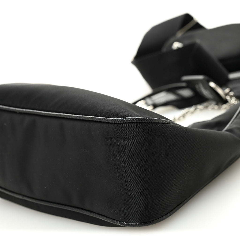 Re-Nylon Saffiano Re-Edition 2005 Shoulder Bag Black