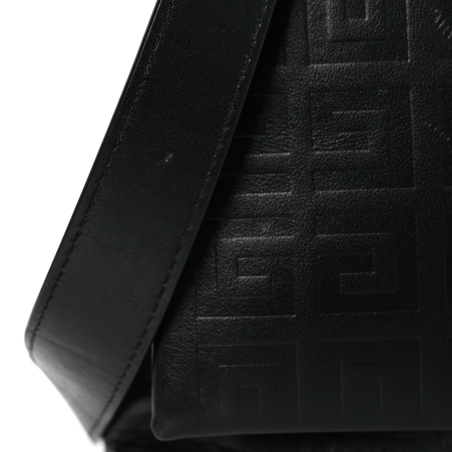 Soft Calfskin 4G Embossed Medium Shoulder Bag Black