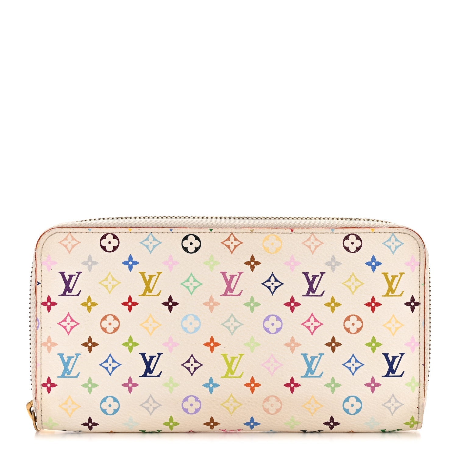 Monogram Multicolor Zippy Wallet White Litchi