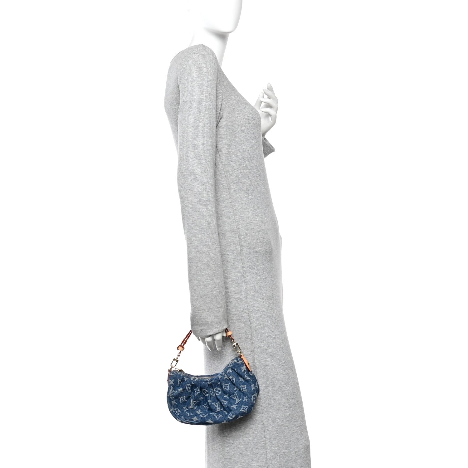 Monogram Denim Pochette Valley Blue