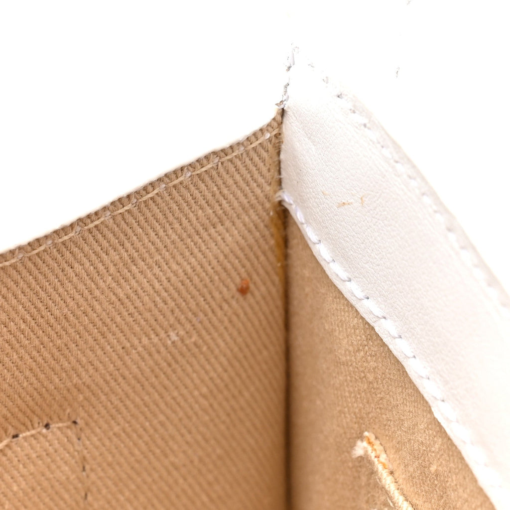 Smooth Calfskin Le Chiquito Noeud White