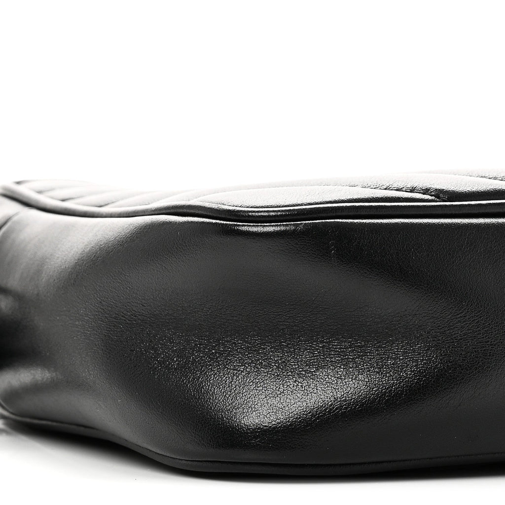 Calfskin Matelasse Monogram Lou Camera Bag Black