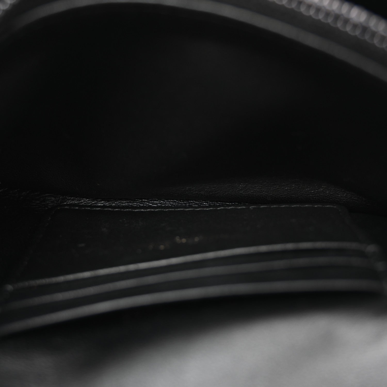 Calfskin Star Motif Macrocannage Mini Caro Bag Black