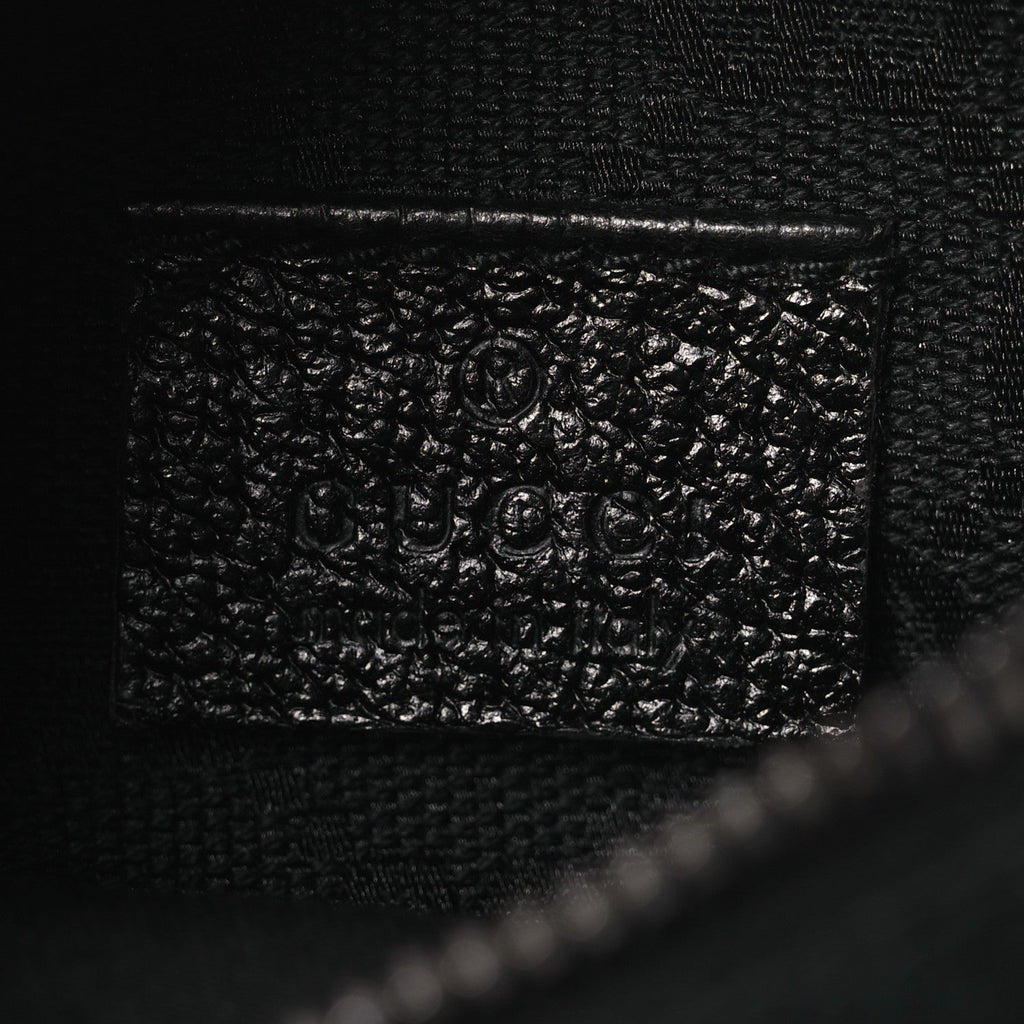 GG Monogram Double Pocket Belt Bag Black