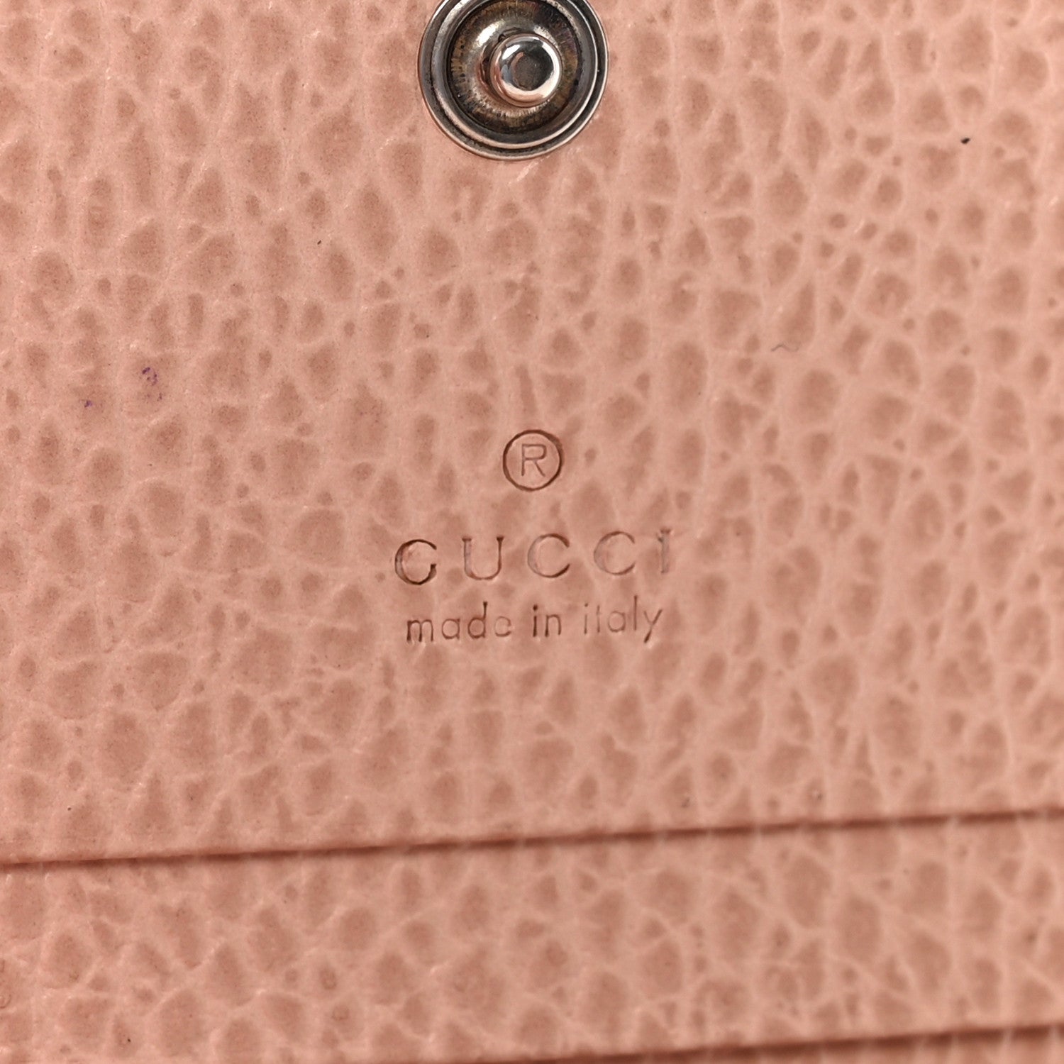 Dollar Calfskin Enamel Monochrome GG Marmont  Case Perfect Pink