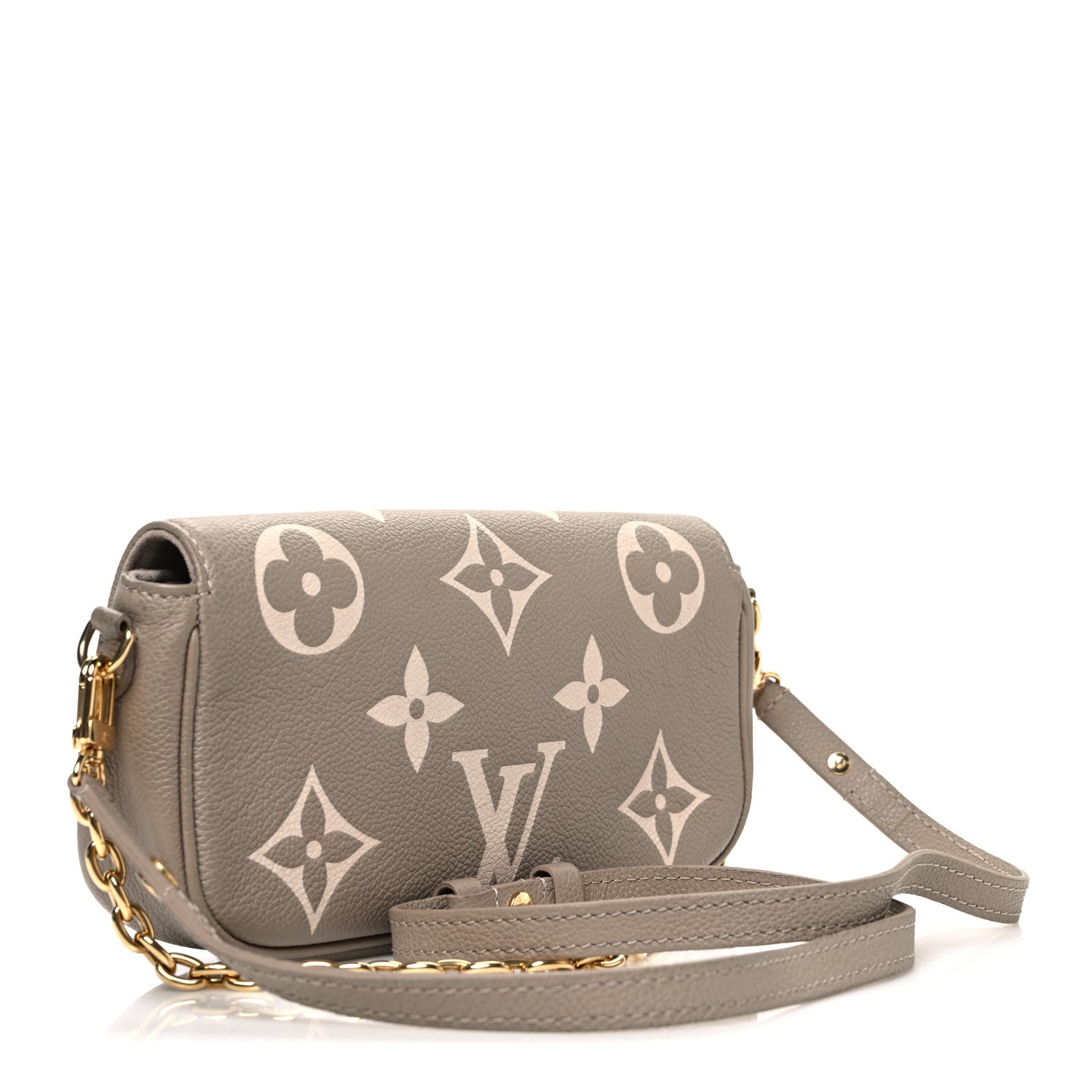 Empreinte Monogram Giant Ivy Wallet On Chain Tourterelle Creme