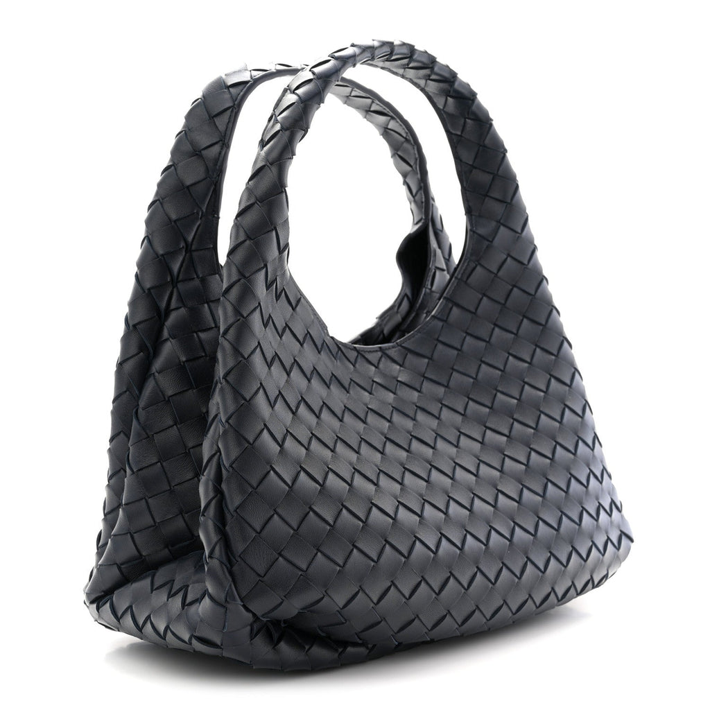 Nappa Intrecciato Medium Campana Shoulder Bag Midnight
