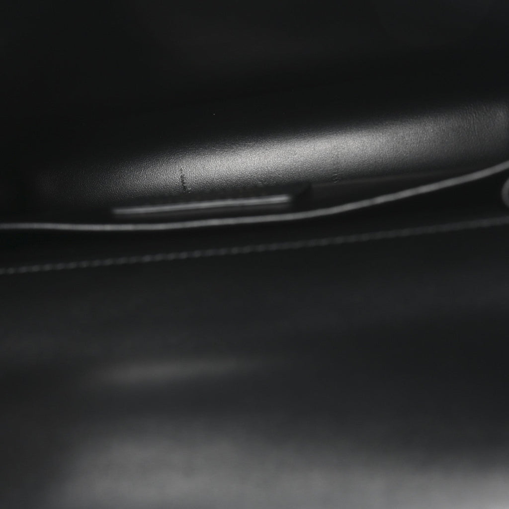 Smooth Calfskin 30 Montaigne Flap Bag Black