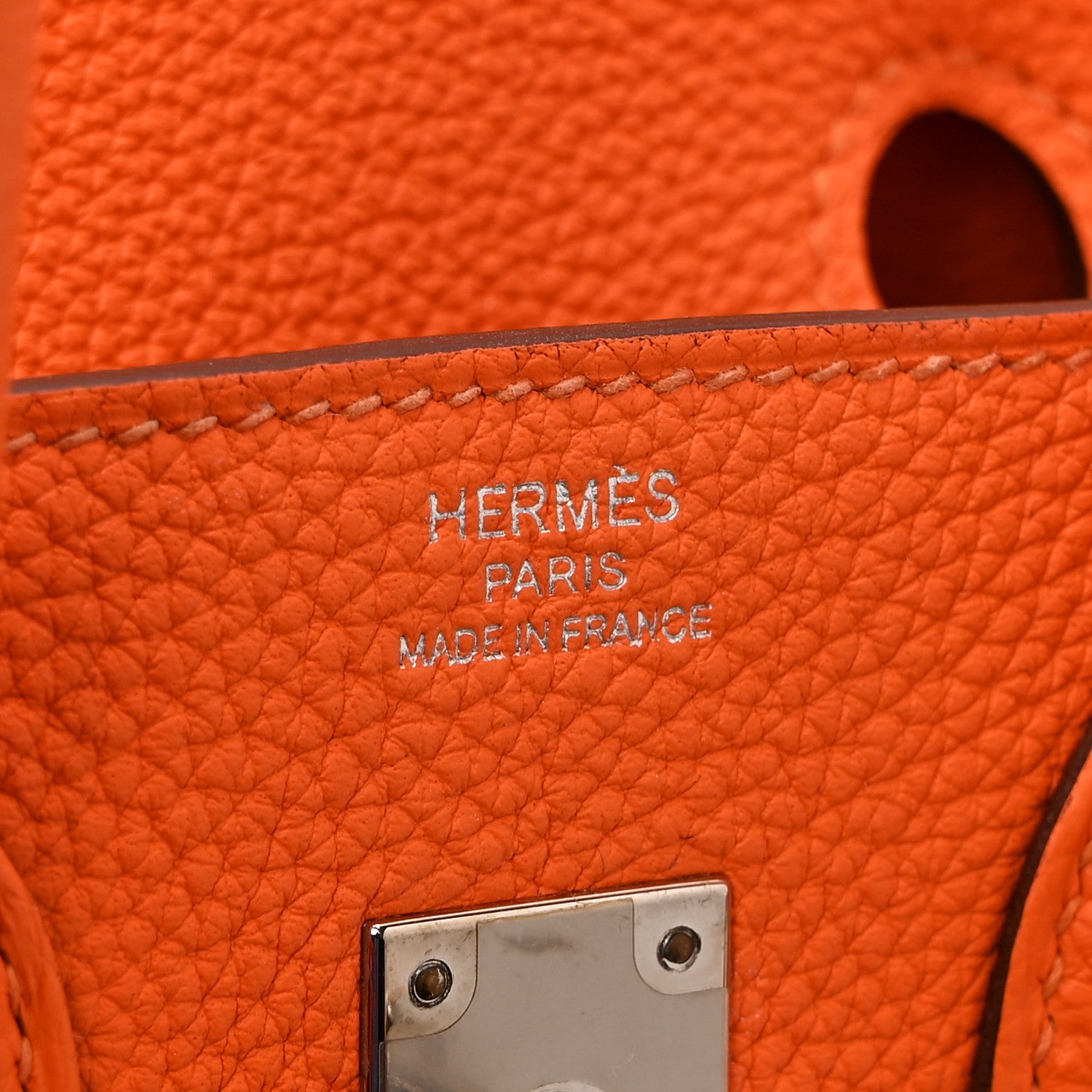 Togo Birkin 25  Orange Minium