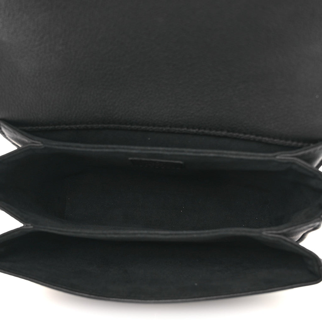 Grained Calfskin Lockme Oxford Black