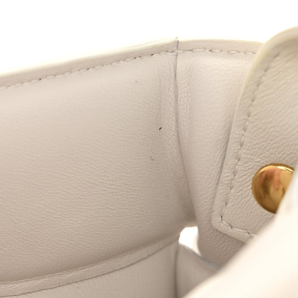 Nappa Maxi Intreccio Padded Cassette Crossbody Bag Chalk
