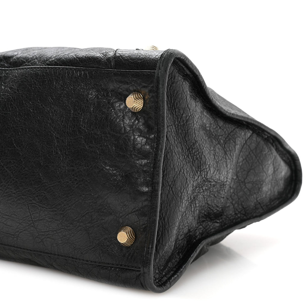 Agneau Giant 12 Gold Hardware Work Black
