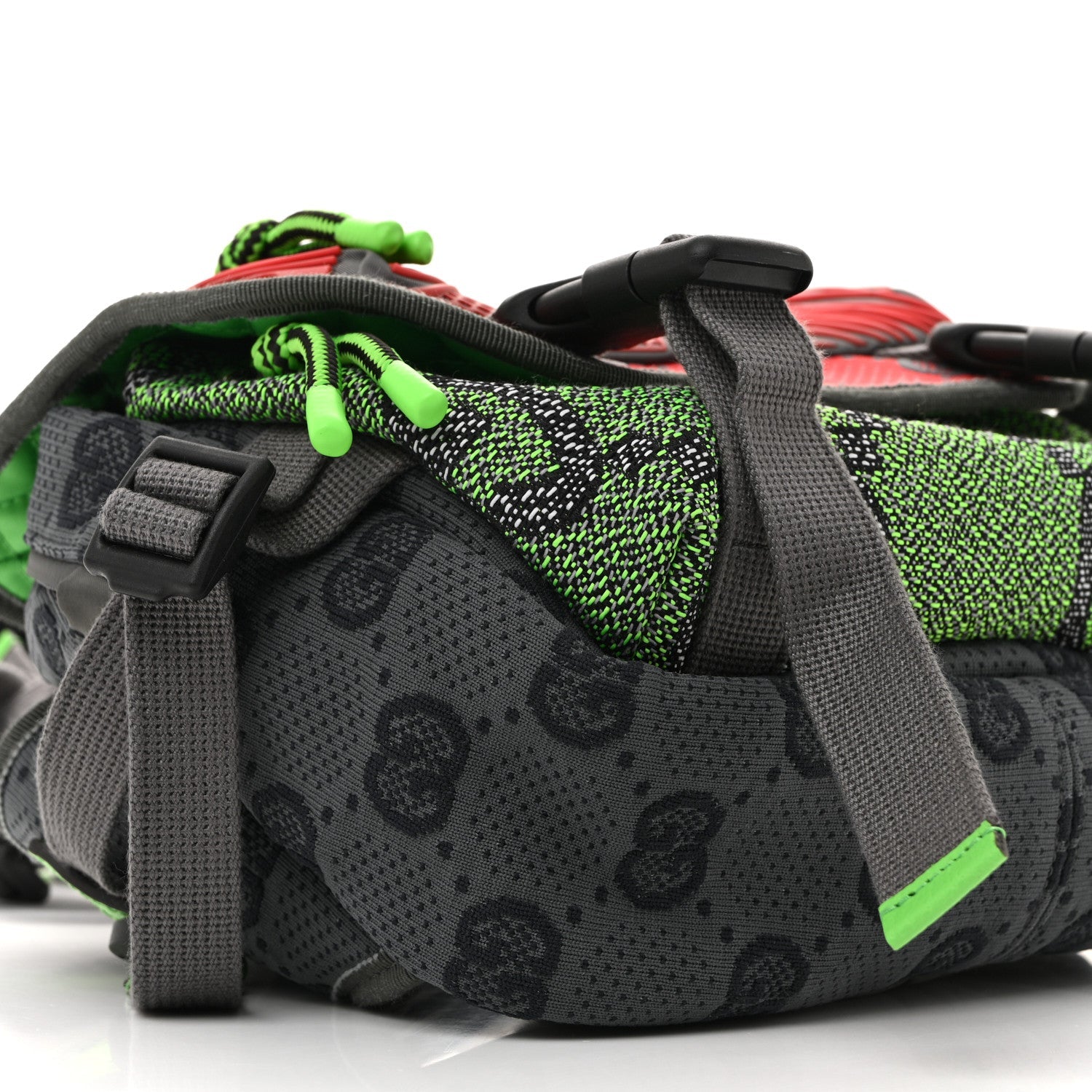 Jersey GG Monogram All Over Sporty Flap Backpack Red Multicolor
