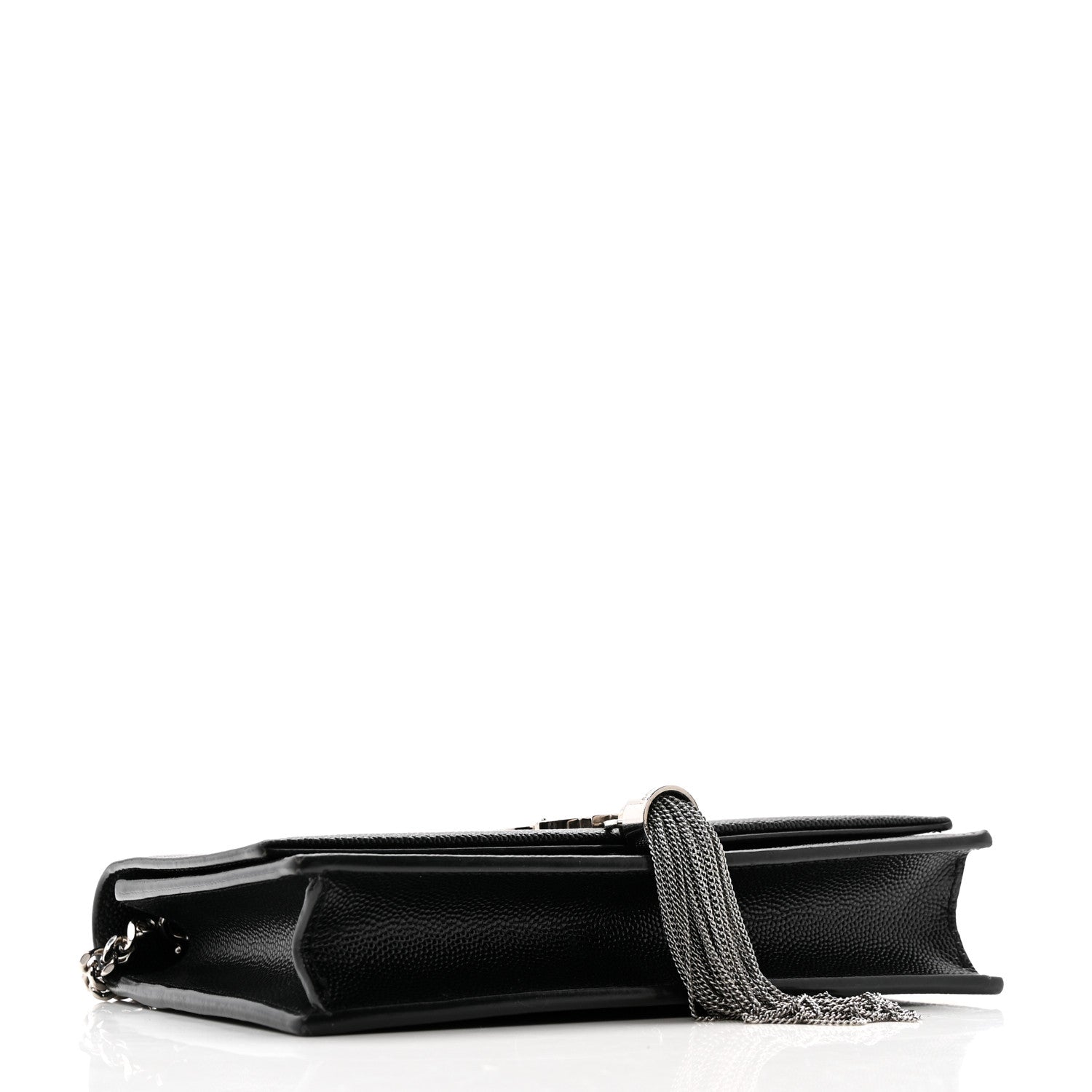 Grain De Poudre Classic Monogram Kate Tassel Chain Wallet Black
