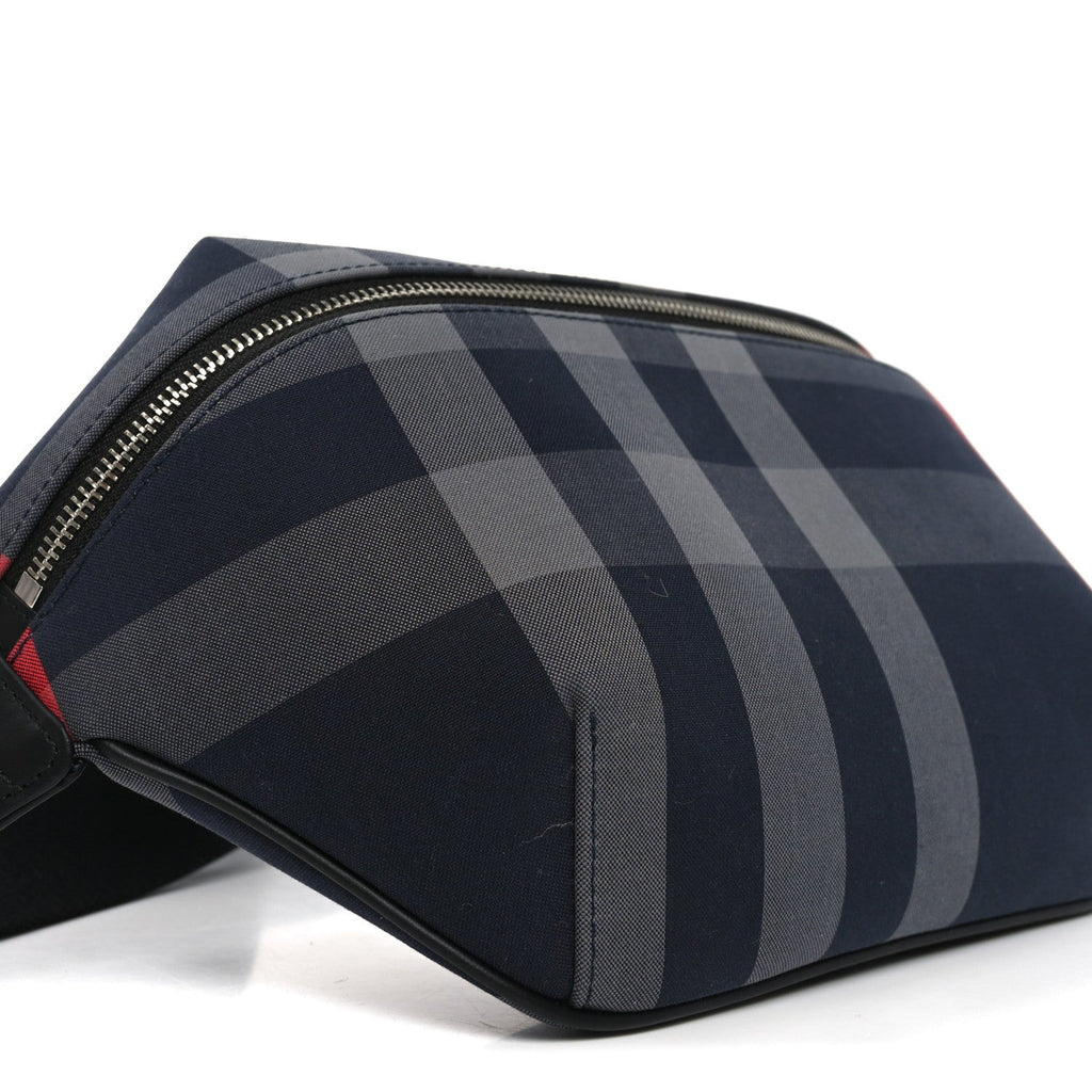 House Check Sonny Bum Bag Navy Grey