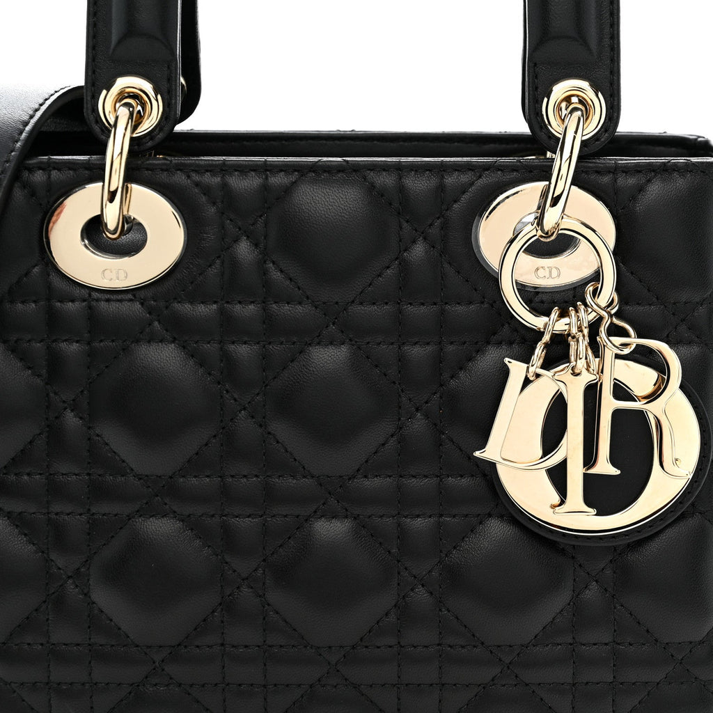 Lambskin Cannage Small My ABCDior Lady Dior Black