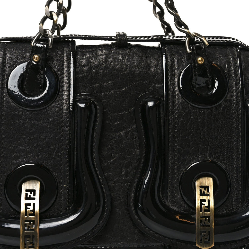 Nappa Patent B Bag Black