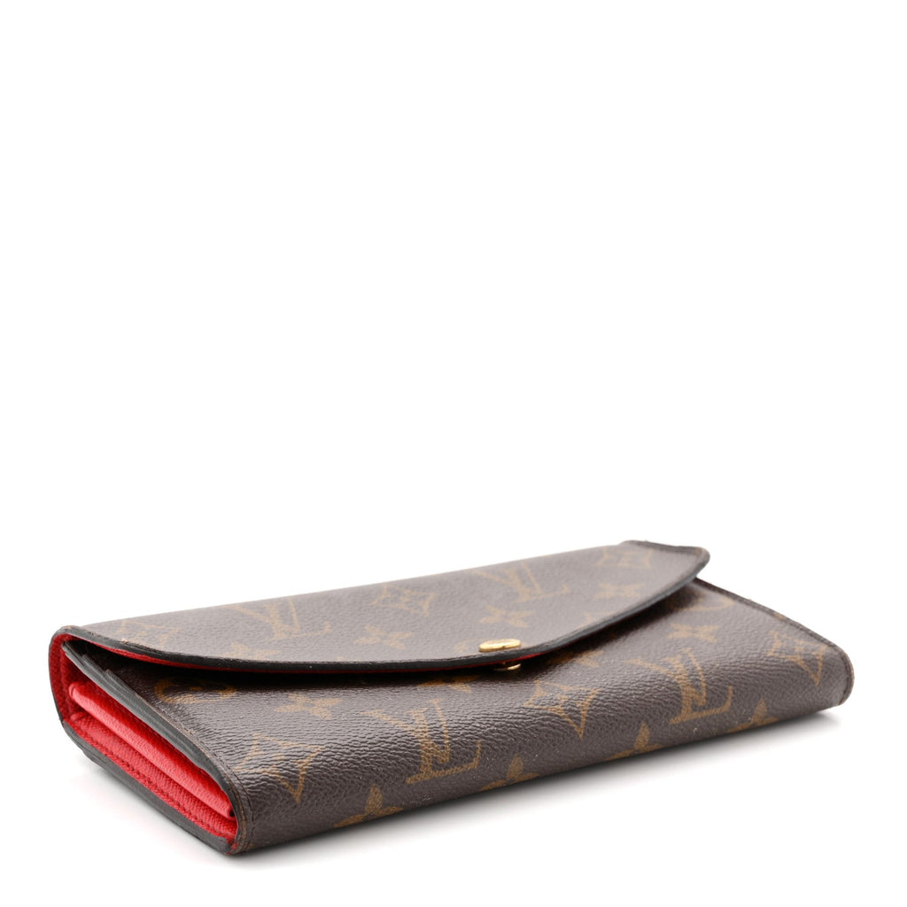 Monogram Sarah Wallet NM Coquelicot