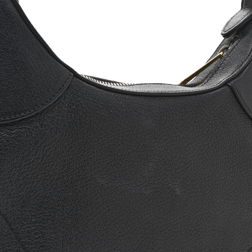 Goatskin Small Aphrodite Shoulder Bag Black