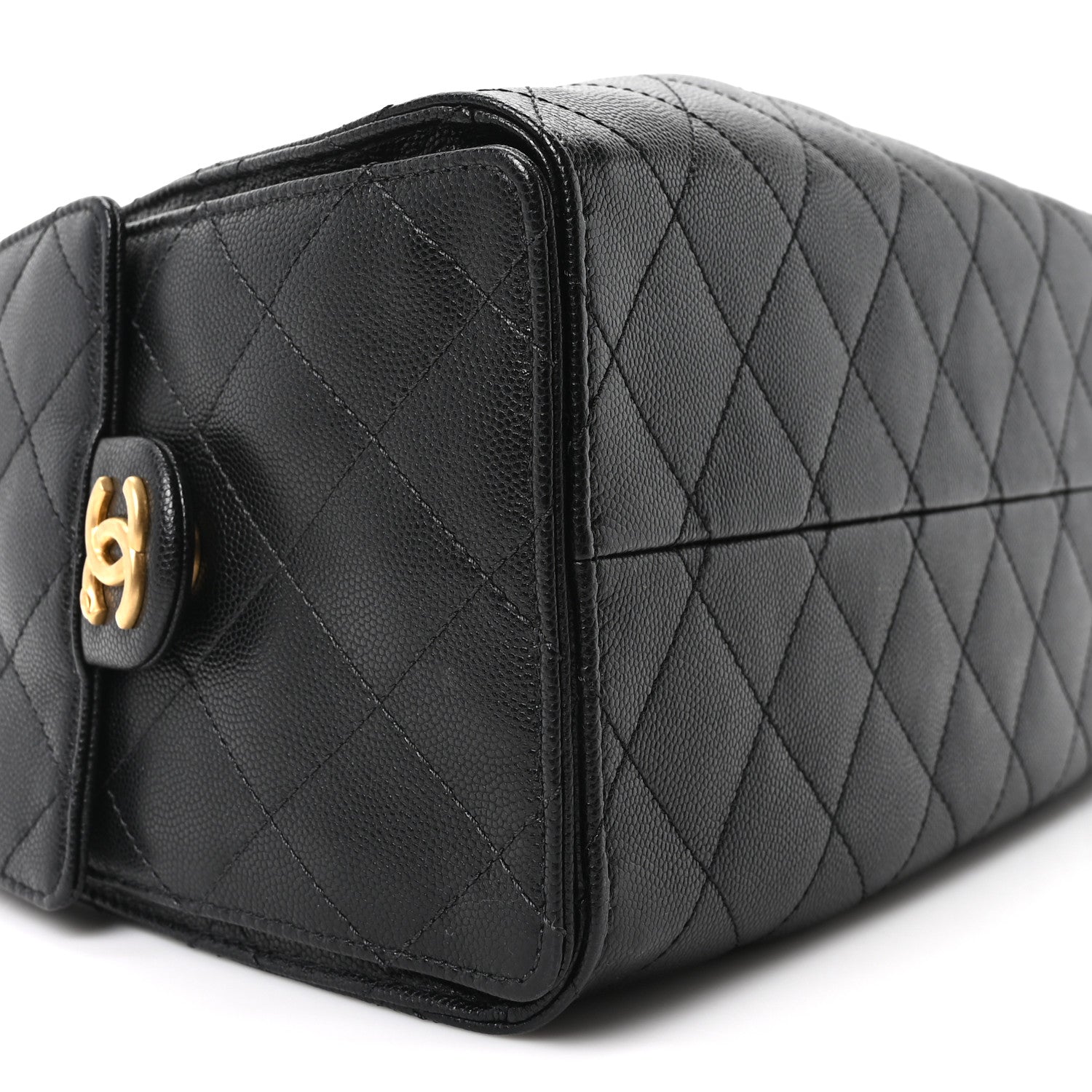 Caviar Quilted Small Chanel 25 Handbag Black