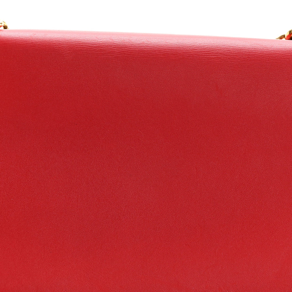 Calfskin Chain Louise MM Red