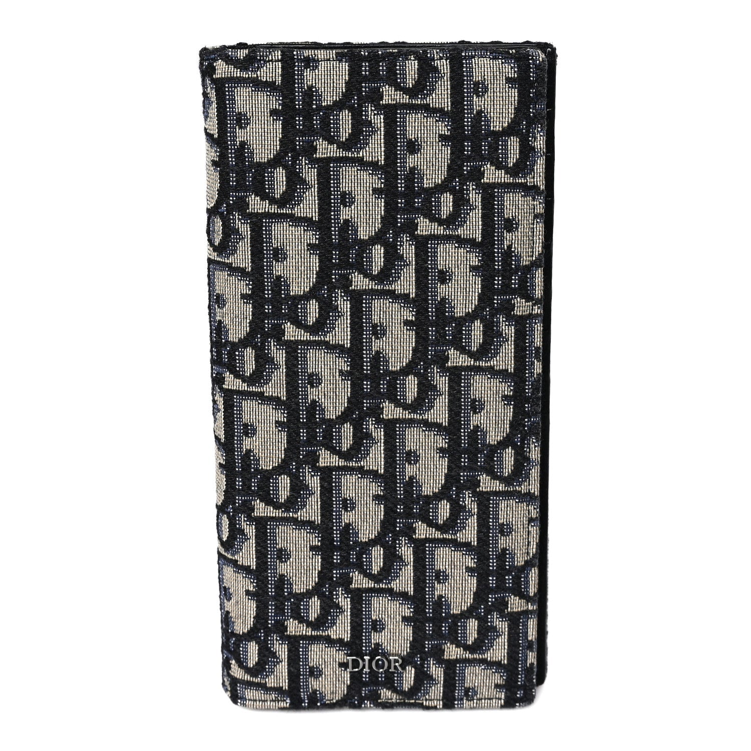 Oblique Long Vertical Wallet Blue Multicolor