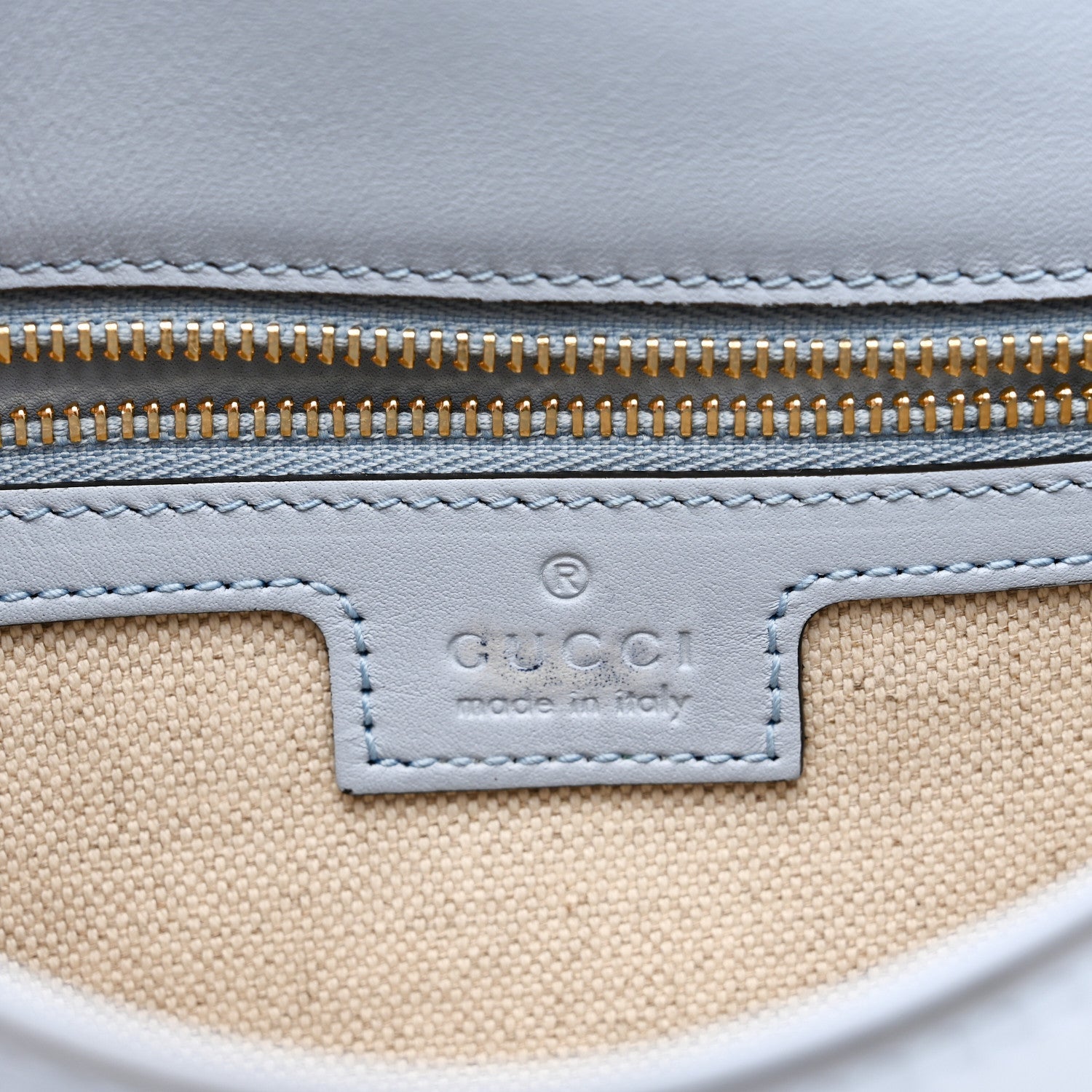 Roxy Calfskin Medium Blondie Top Handle Bag Cloudy Blue
