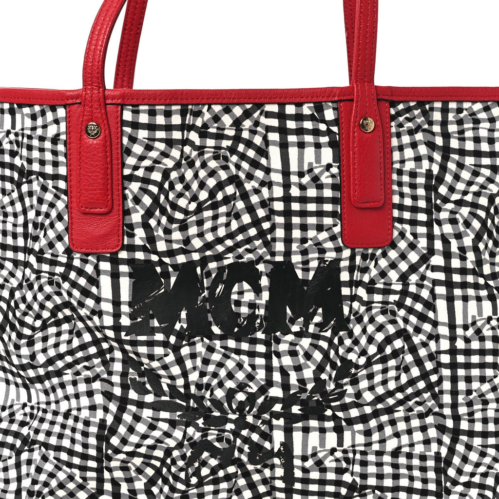 Visetos Medium Liz Reversible Shopper Tote Ruby Red