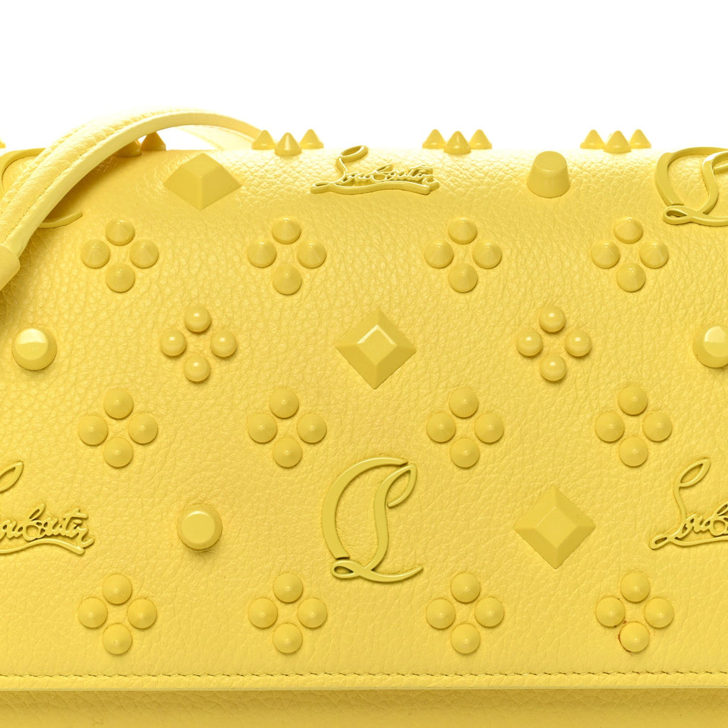 Calfskin Spikes Loubinthesky Paloma Clutch  Piou