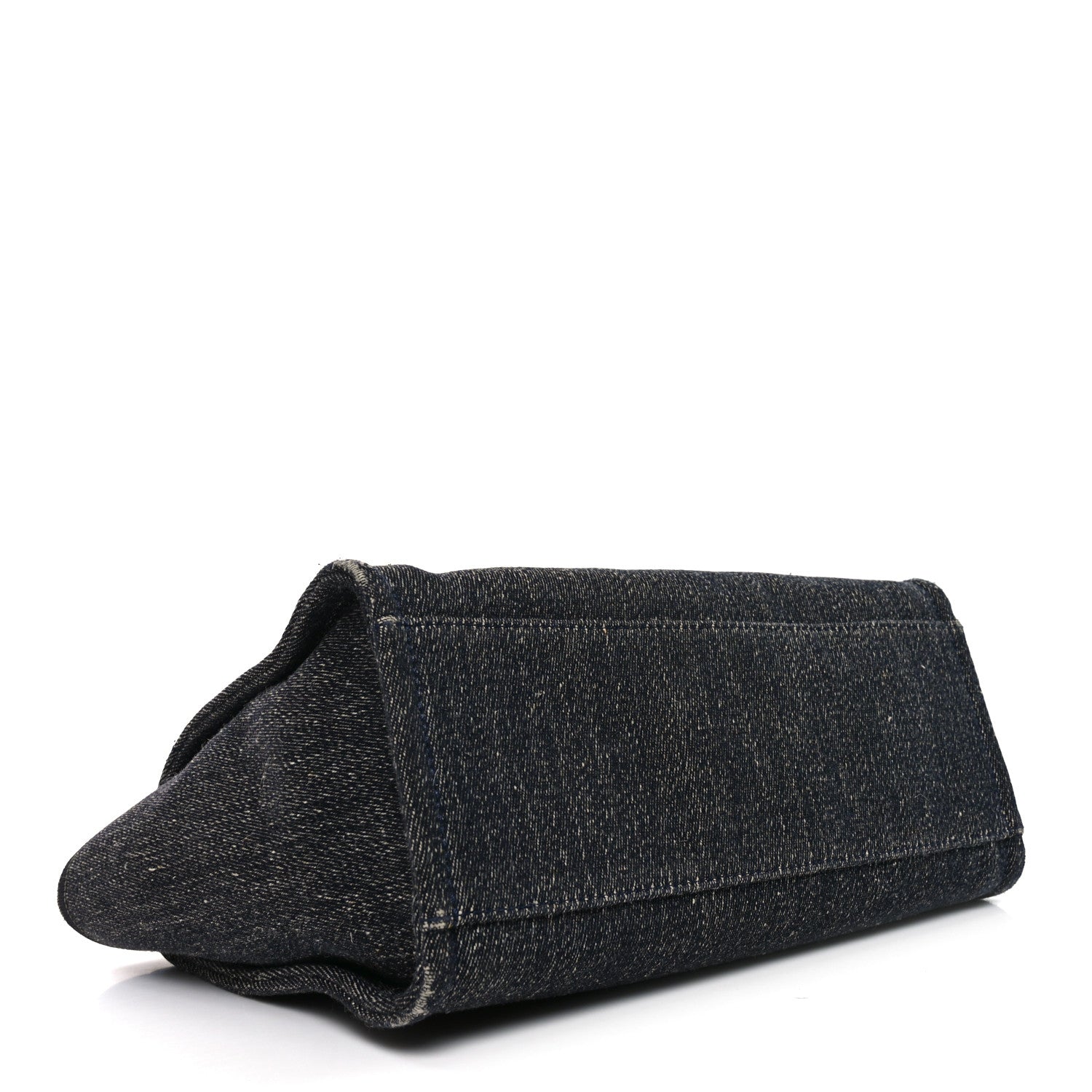 Denim Small Deauville Tote Dark Blue White