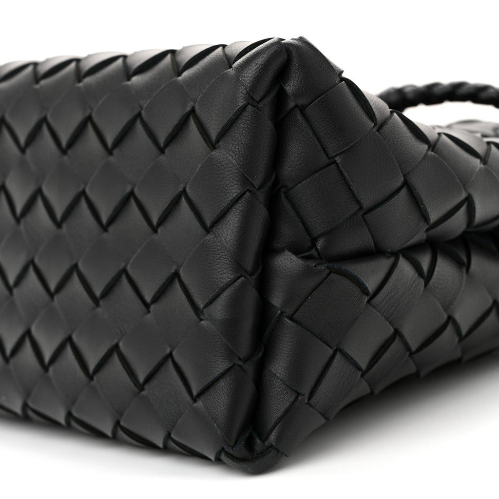 Nappa Intrecciato Small Andiamo Shoulder Bag Black