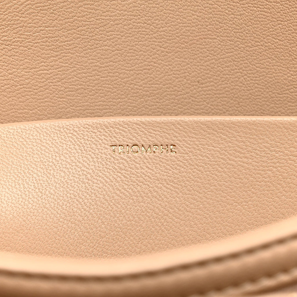 Shiny Calfskin Medium Triomphe Nude