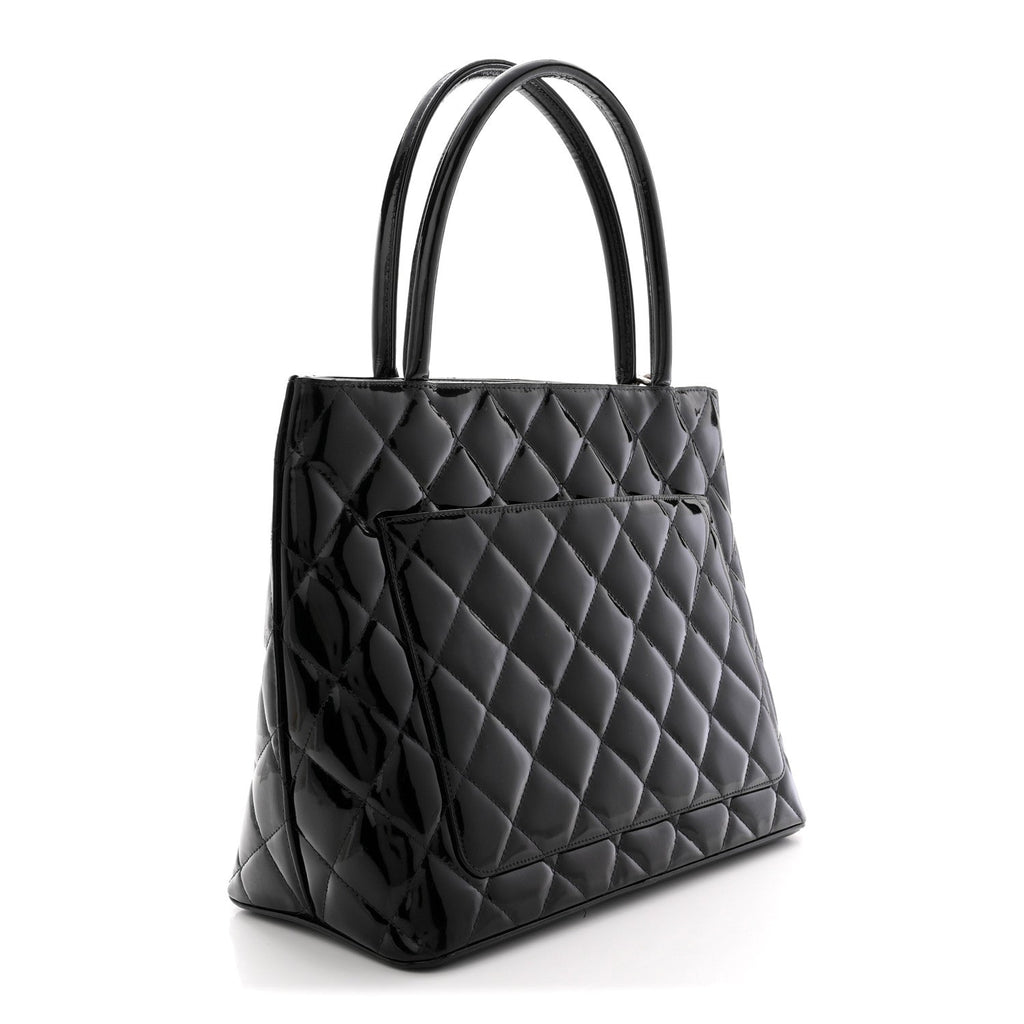Patent Medallion Tote Black